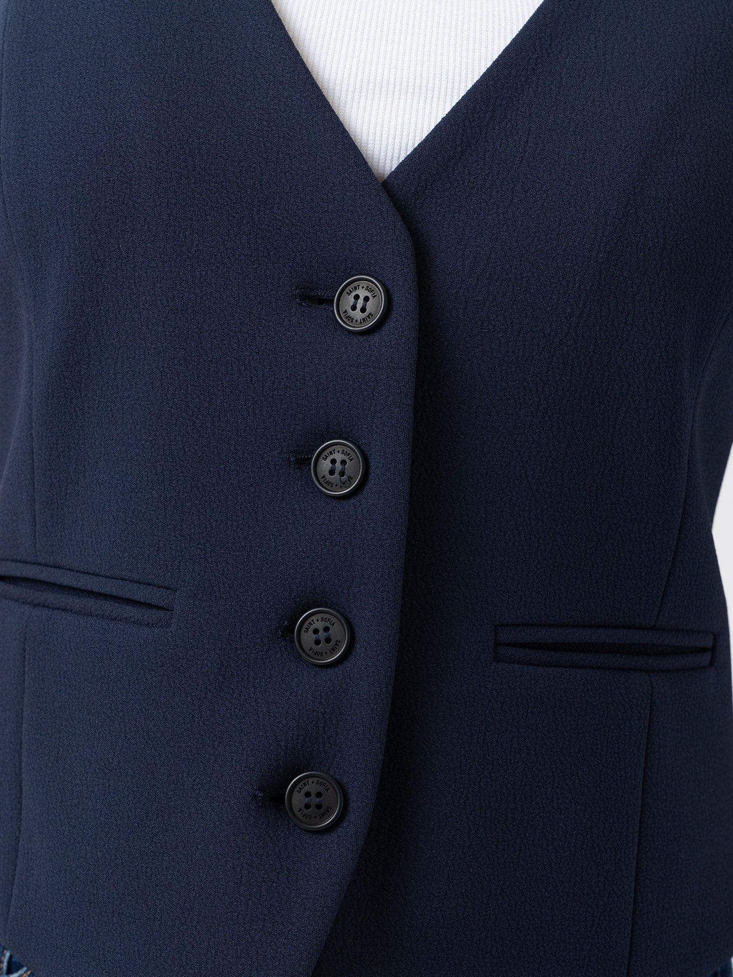 Astrid Waistcoat - Navy